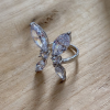 Anillo mariposa de cristales plata925 - Imagen 3