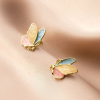Aretes mariposa oil drop plata925 - Imagen 3