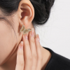 Aretes mariposa y circonia plata925 - Imagen 2