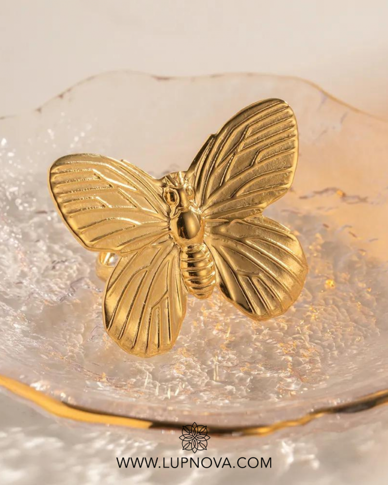 Anillo mariposa extra grande - Imagen 4