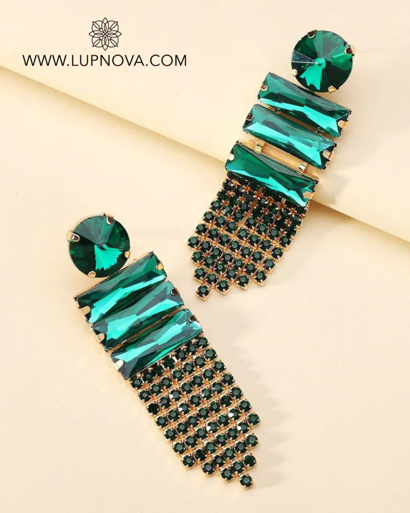 Aretes banderolas en cascada - Imagen 3