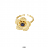 Anillo escultura de flor - Imagen 2