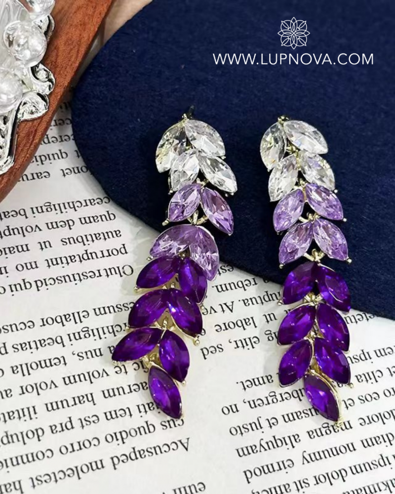 Aretes hojas en degradé - Imagen 3