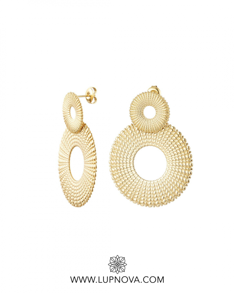 Aretes doble aro - Imagen 3