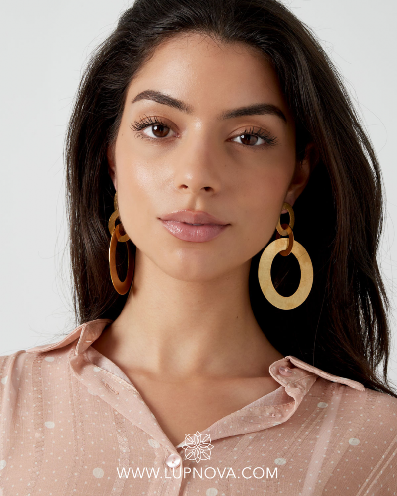 Aretes colgantes entrelazados - Imagen 2