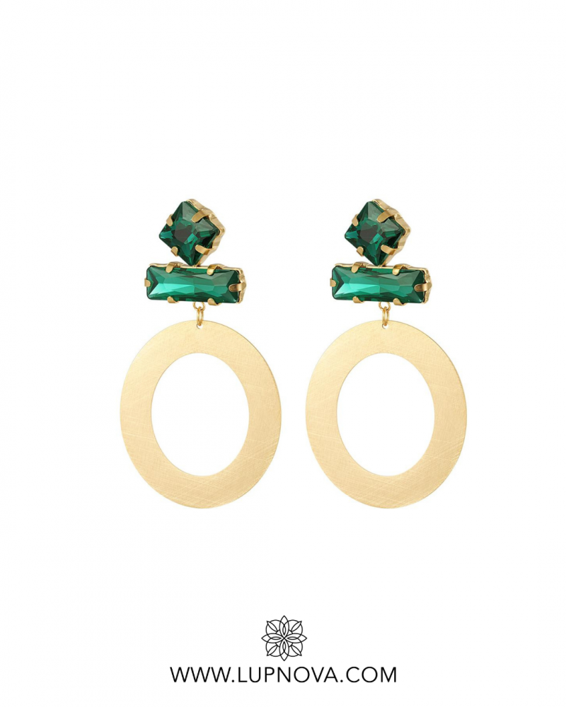 Aretes circulares de acero y cristales - Imagen 3