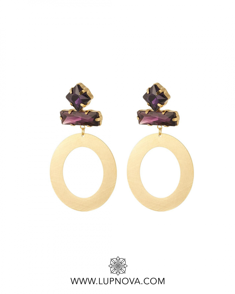 Aretes circulares de acero y cristales - Imagen 5