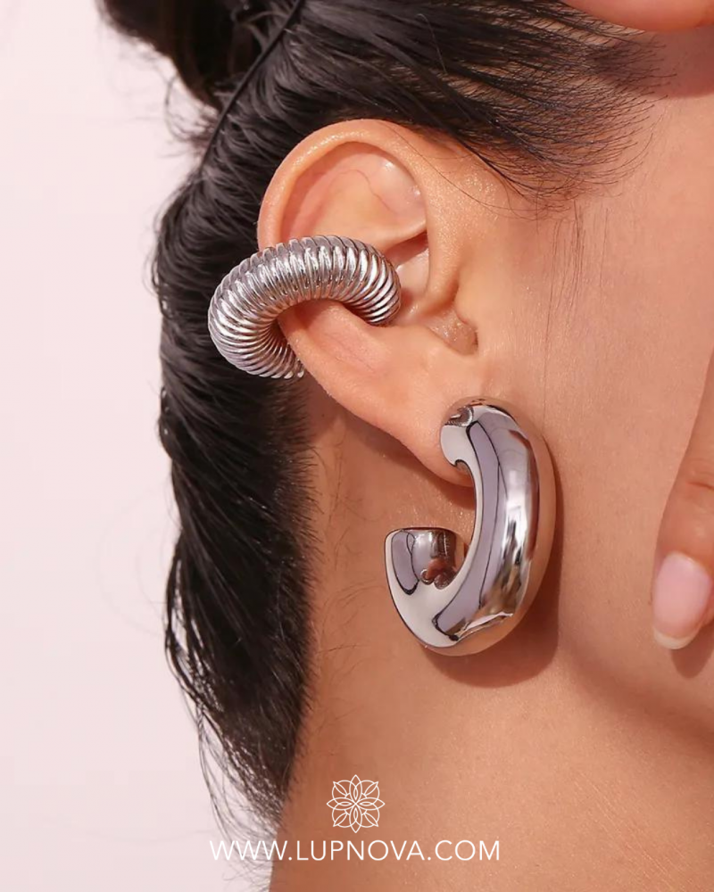 Chunky hoops de acero - Imagen 8