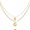 Cadena doble corazón - Imagen 3