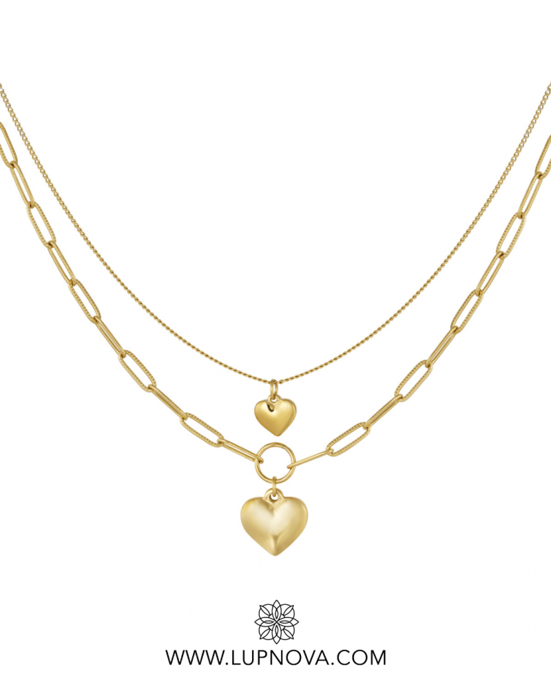 Cadena doble corazón - Imagen 3