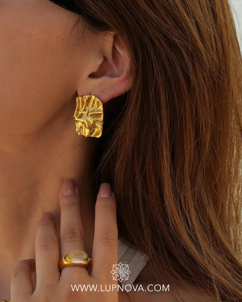 Aretes gold paper - Imagen 5