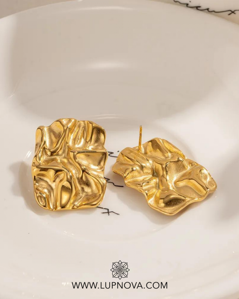 Aretes gold paper - Imagen 6