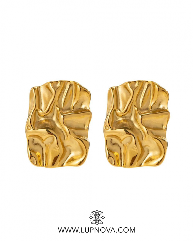 Aretes gold paper - Imagen 2