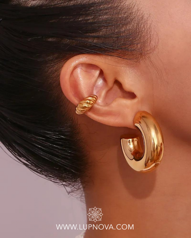 Chunky hoops de acero - Imagen 7