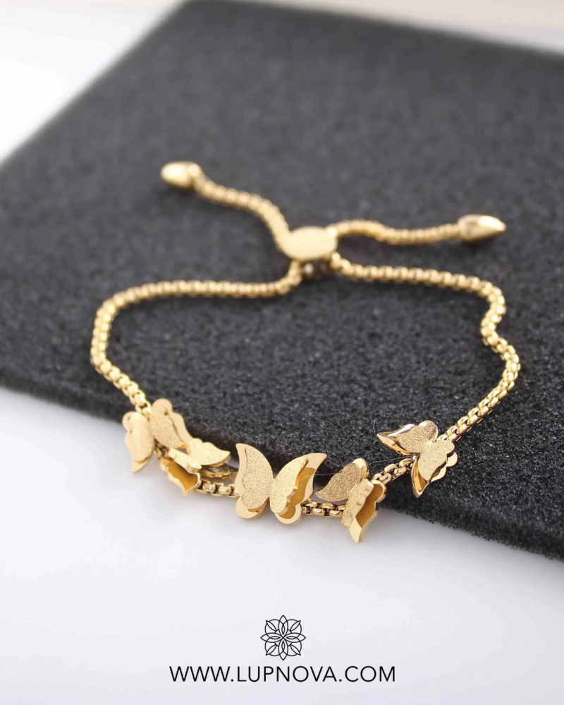 Pulsera ajustable de mariposas - Imagen 2