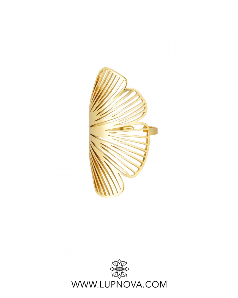 Anillo half flower - Imagen 2