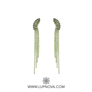 Aretes luna de rhinestone