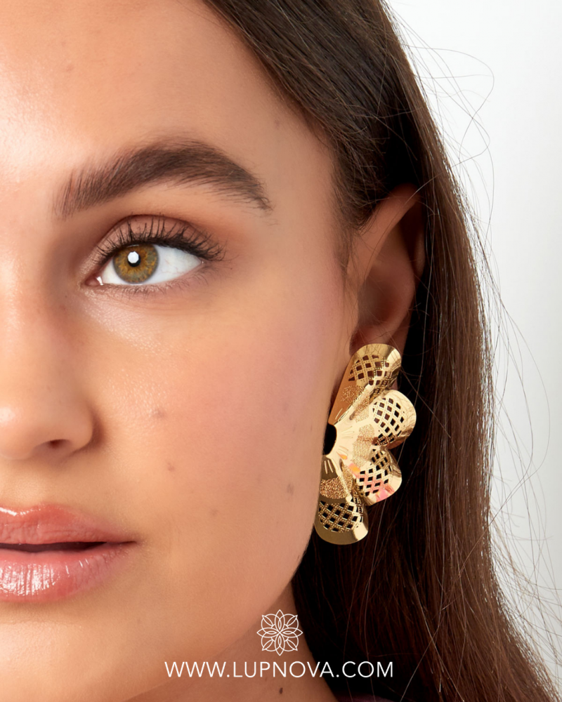 Aretes flower fan - Imagen 6