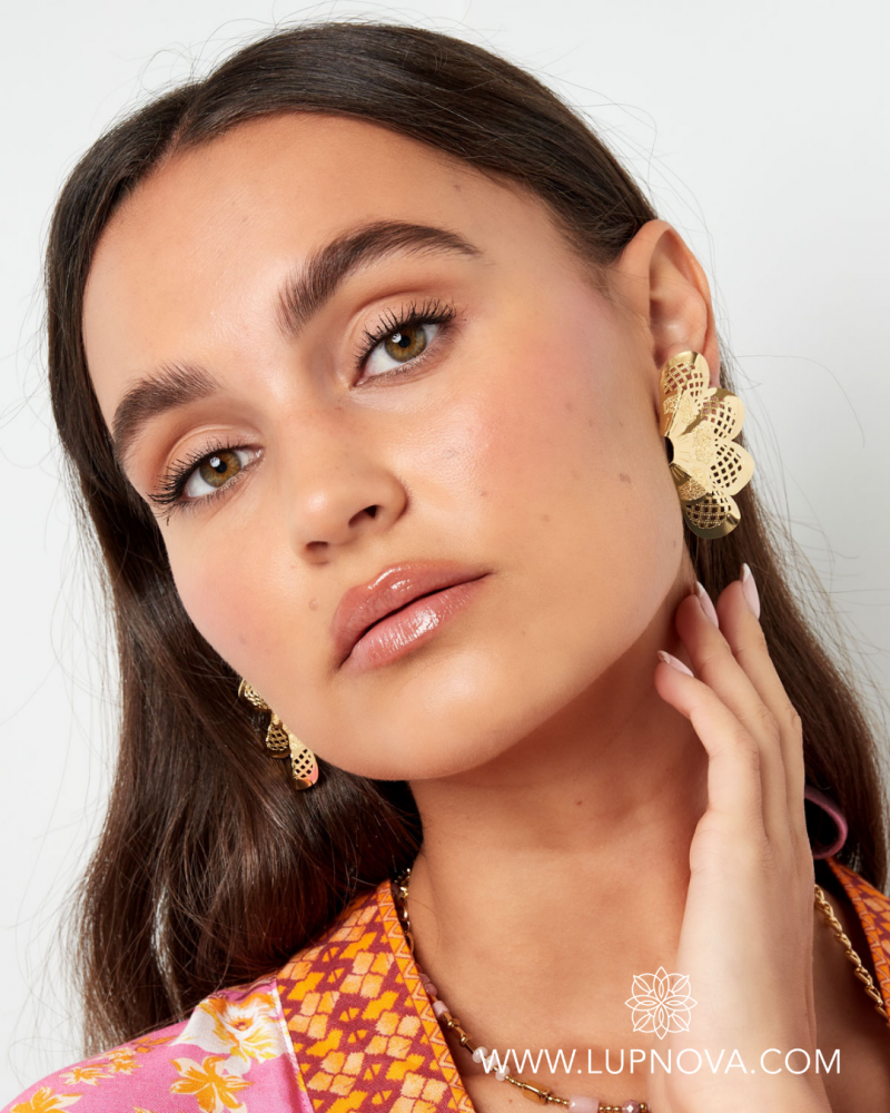 Aretes flower fan - Imagen 4