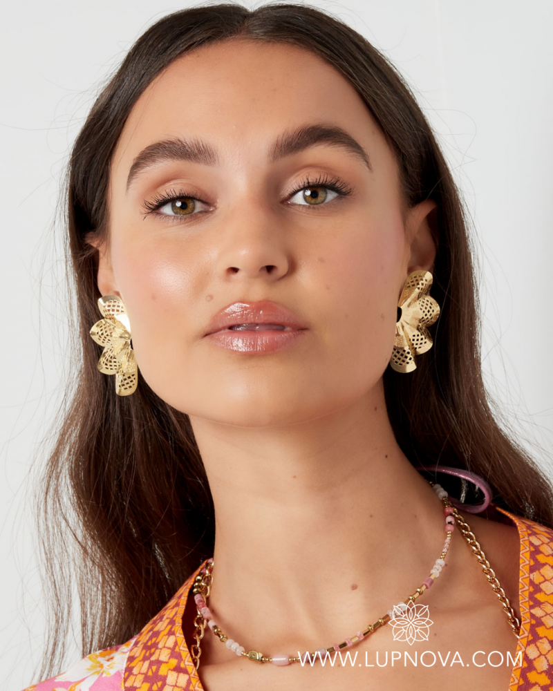Aretes flower fan - Imagen 5