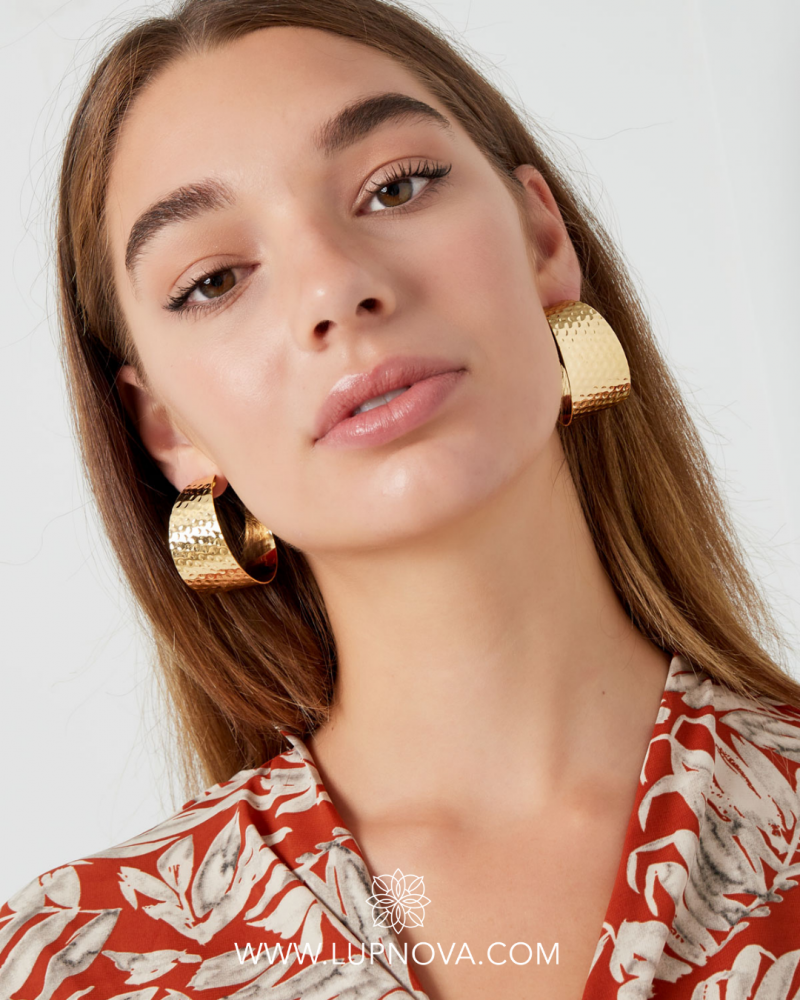 Aretes textura martillada - Imagen 5