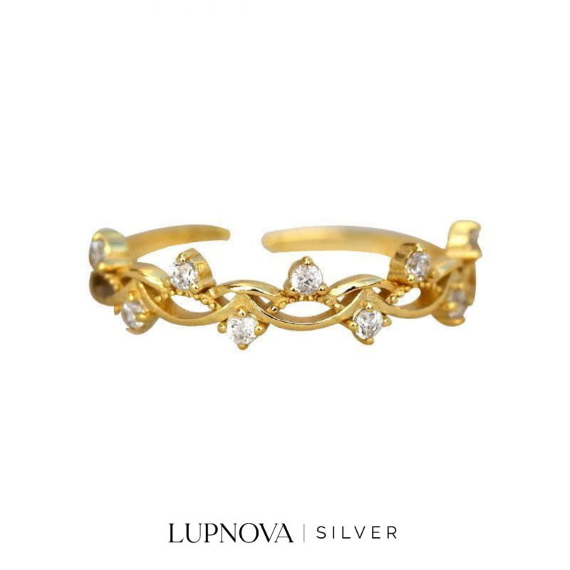 Anillo enredadera plata925