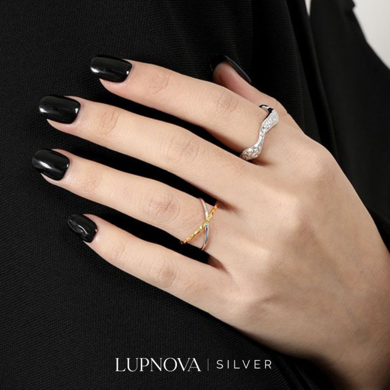 Anillo X cruzado plata925 - Imagen 4