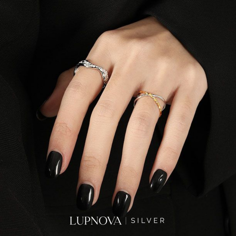 Anillo X cruzado plata925 - Imagen 2