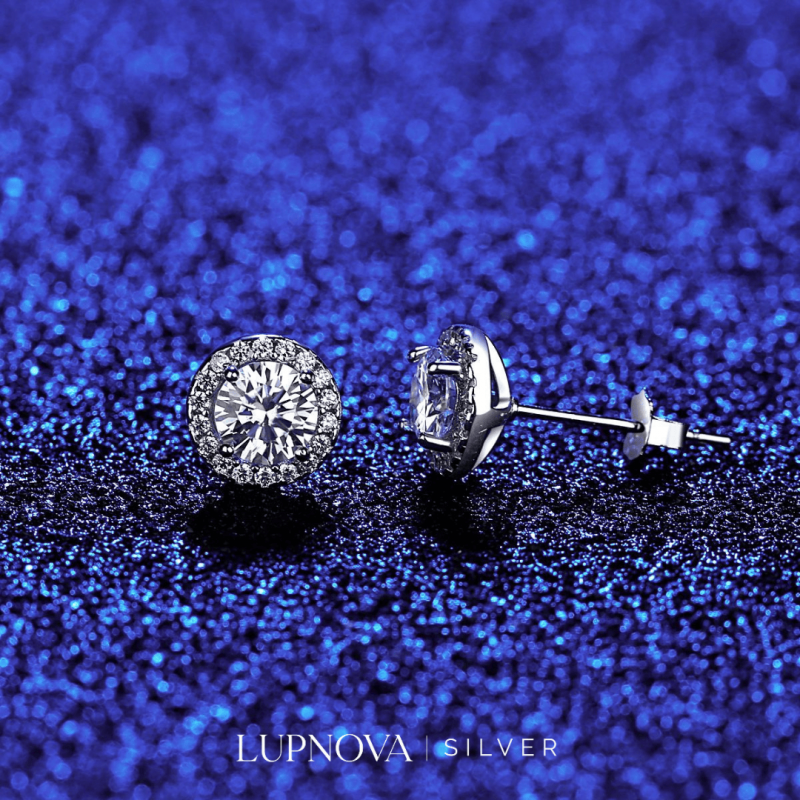 Aretes studs circulares plata925 - Imagen 3