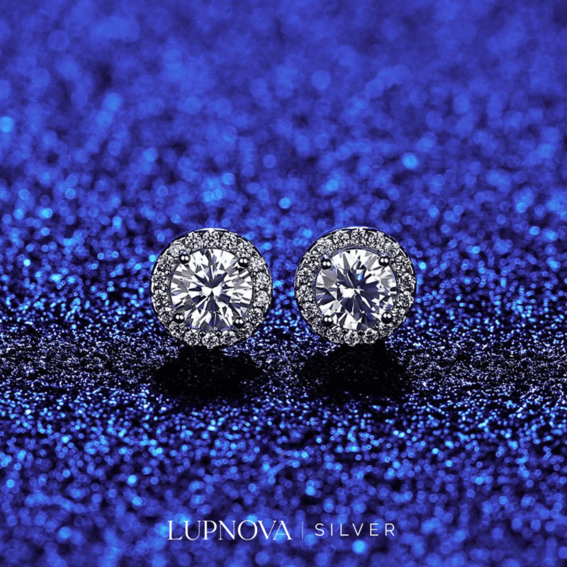 Aretes studs circulares plata925 - Imagen 4