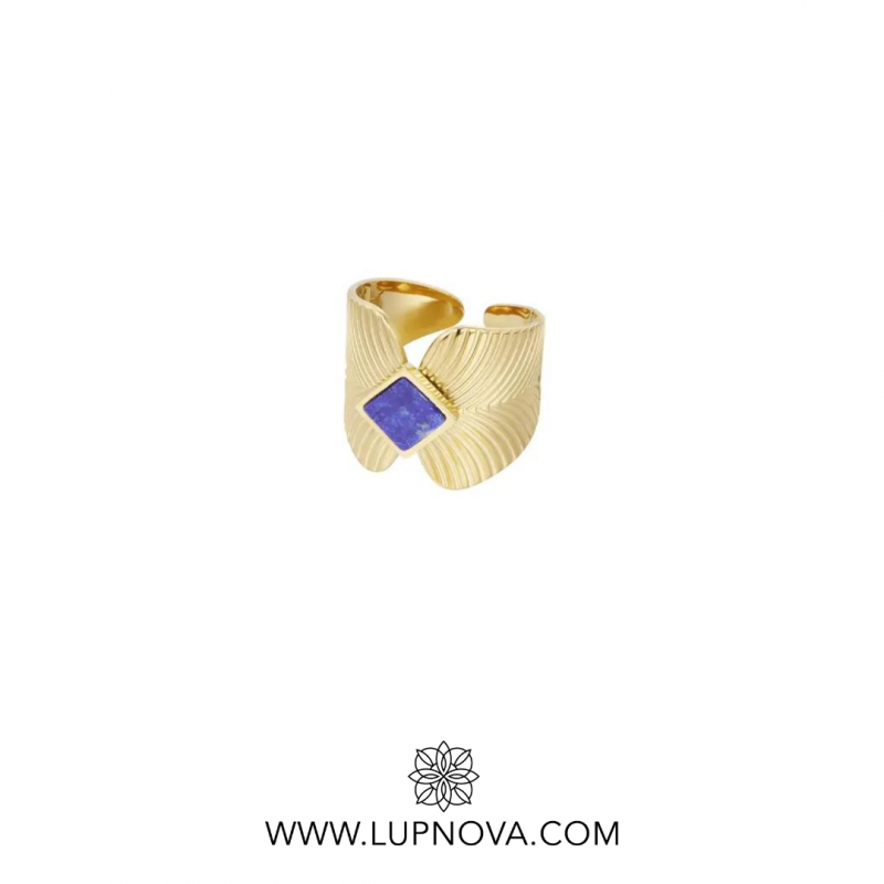 Anillo hoja retro - Imagen 2