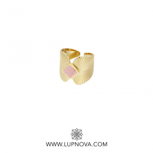 Anillo hoja retro