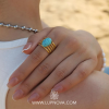 Anillo turquesa ovalado - Imagen 2
