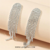 Aretes cascada de rhinestone dome - Imagen 2