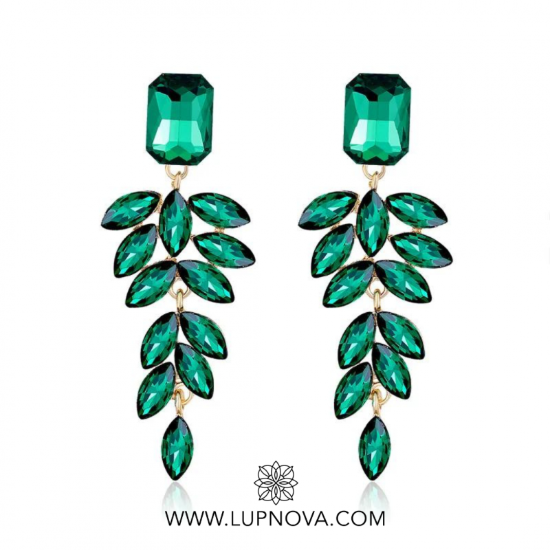 Aretes colgantes de hojas - Imagen 4