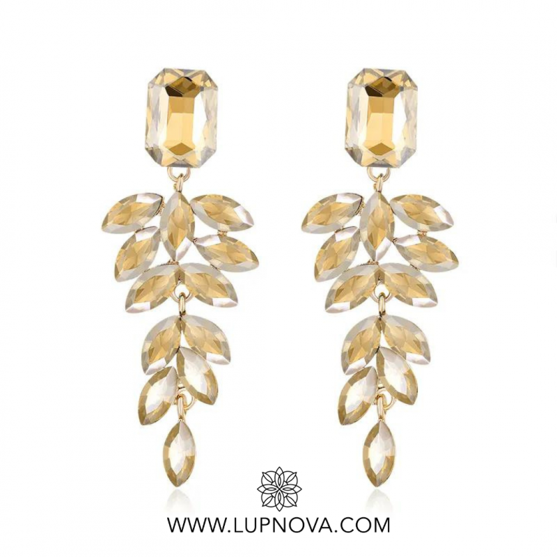 Aretes colgantes de hojas - Imagen 5