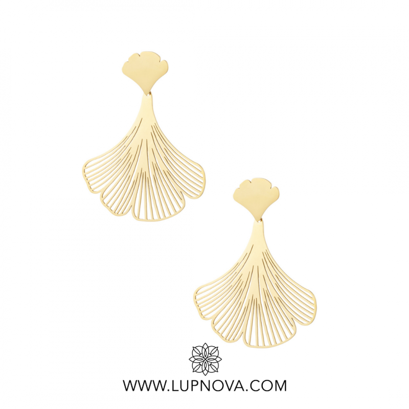 Aretes half flower - Imagen 3