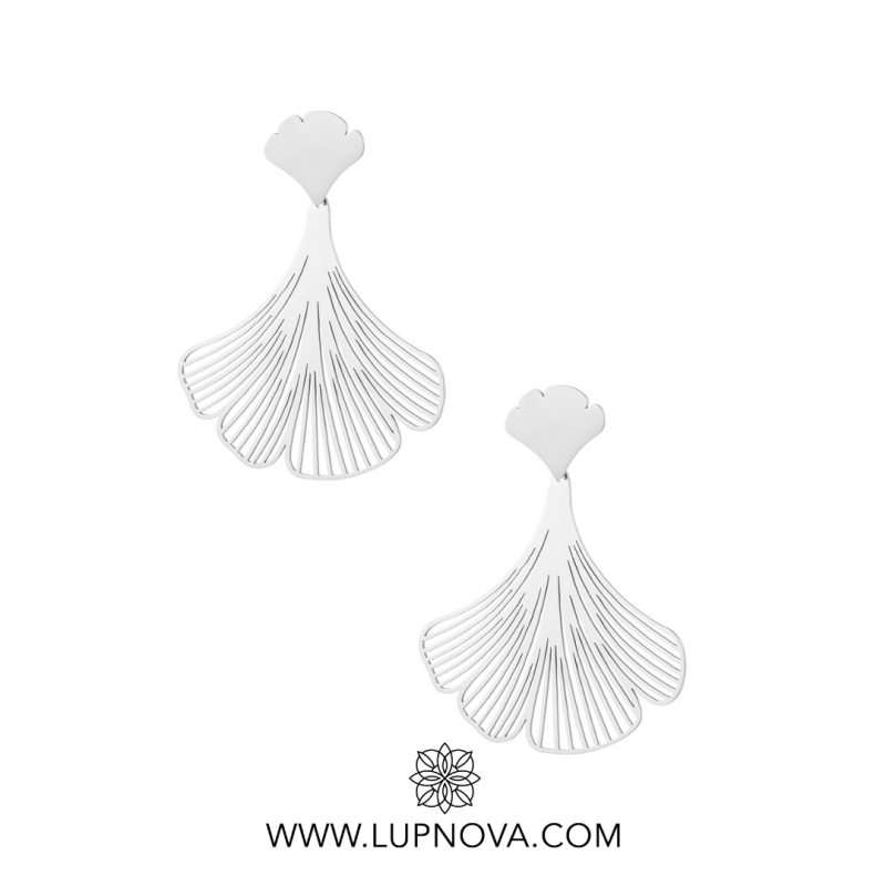 Aretes half flower - Imagen 2