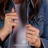 Anillo X invertido plata925 - Imagen 3