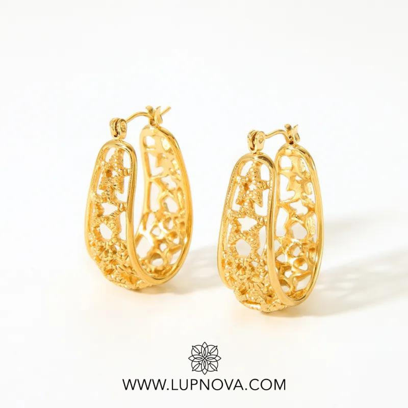 Argollas estrella vintage