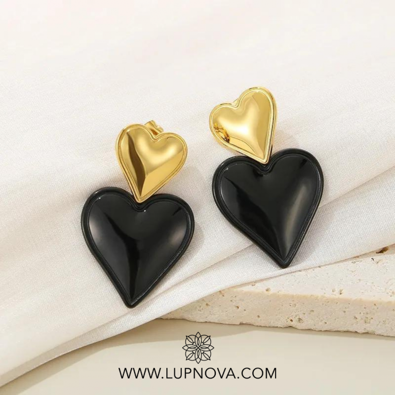 Aretes doble love - Imagen 3