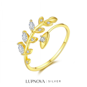 Anillo ramas de olivo plata925