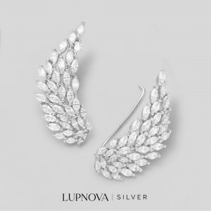 Aretes silver wings palta925