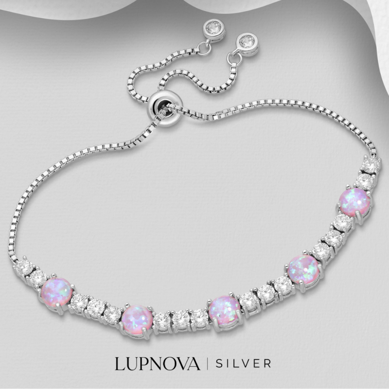 Pulsera pink sugar plata925
