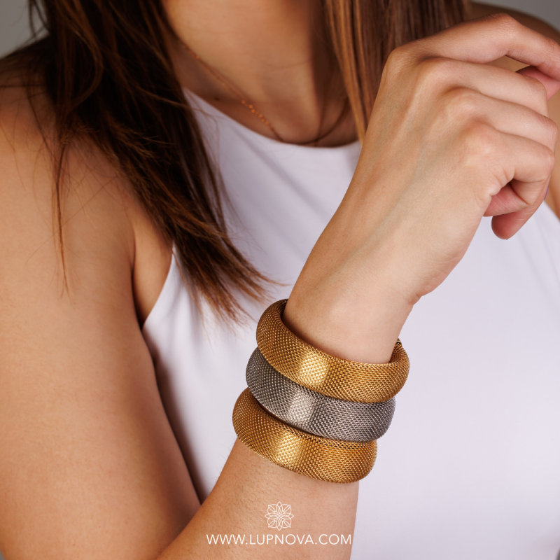 Brazalete mesh en forma de C - Imagen 2