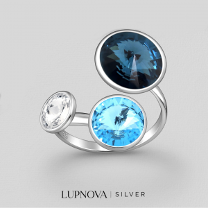 Anillo blue moon plata925