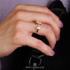 Anillo cuarzo y perla plata925 - Imagen 2