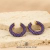 Ear cuff de rhinestones