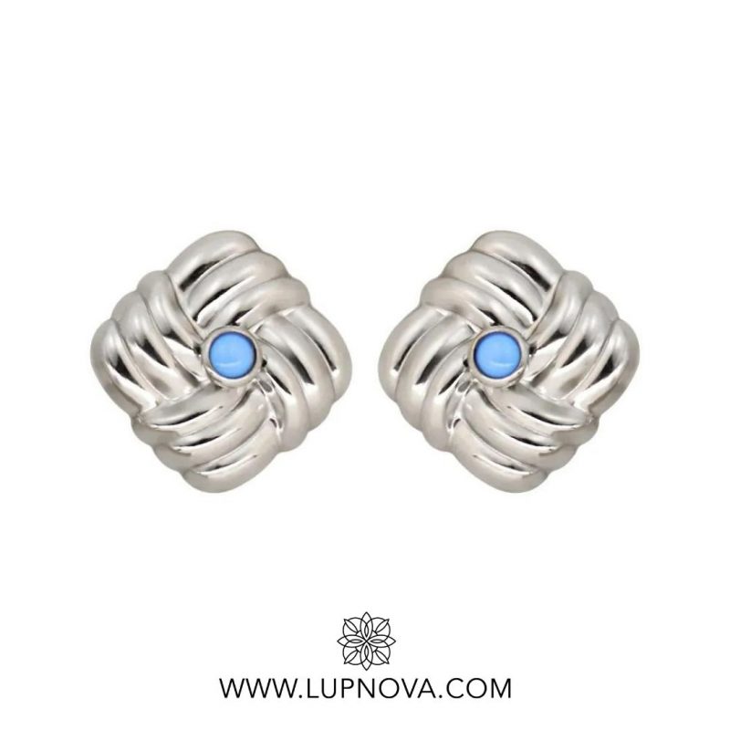 Light blue studs