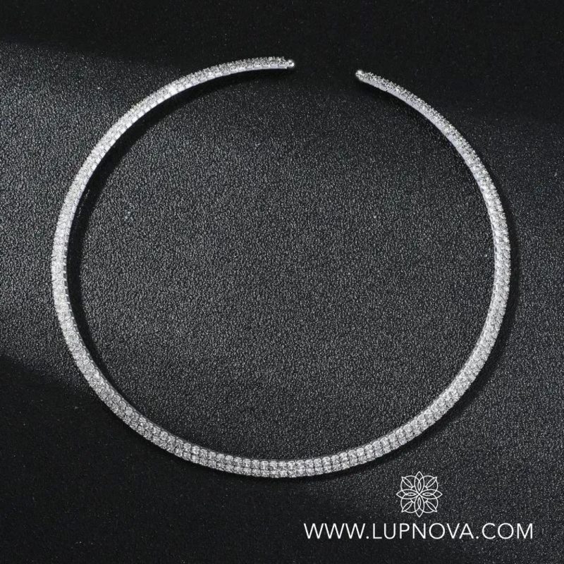 Choker de acero y rhinestones - Imagen 2